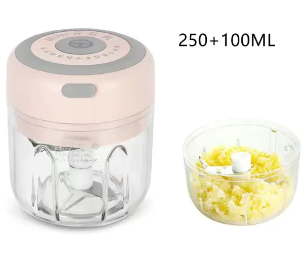 Mini Hachoir & Broyeur Électrique à Ail