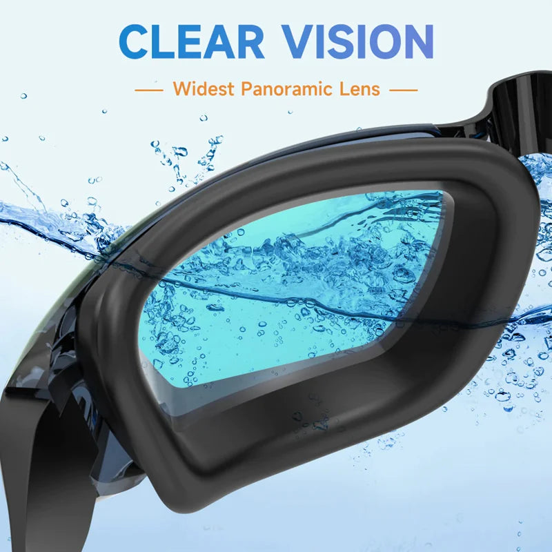 Lunettes de Natation Confortables Anti-Buée et Protégées UV pour Adultes et Enfants