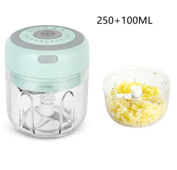 Mini Hachoir & Broyeur Électrique à Ail