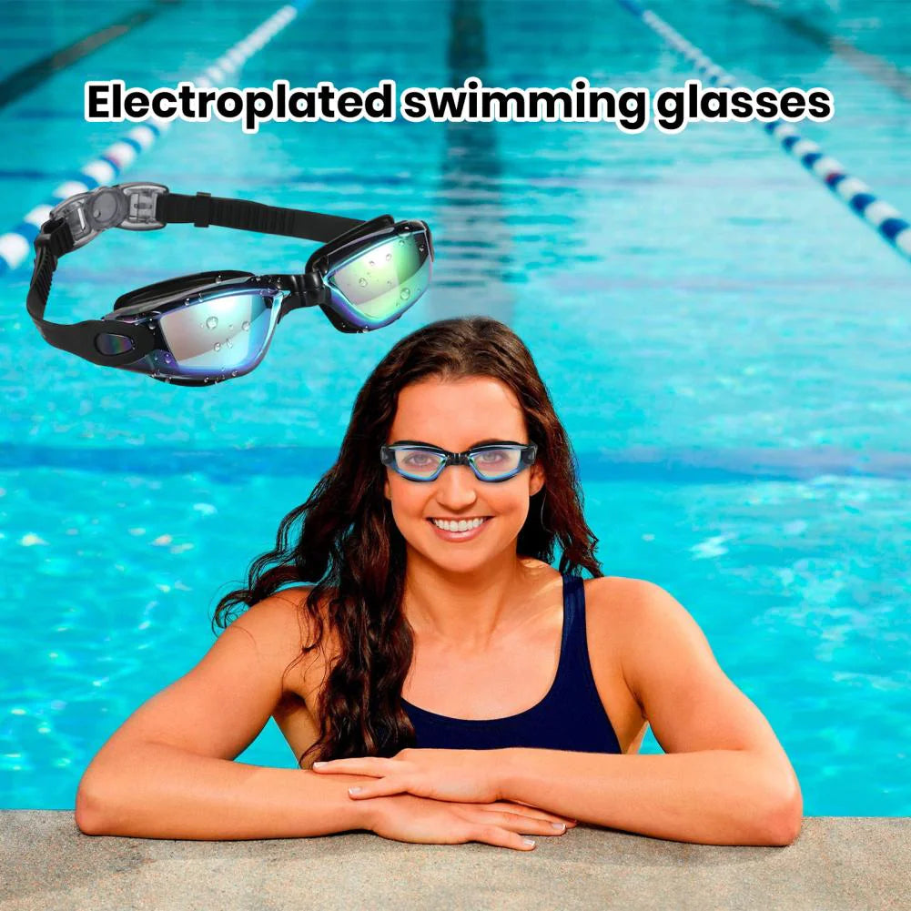 Lunettes de Natation Confortables Anti-Buée et Protégées UV pour Adultes et Enfants