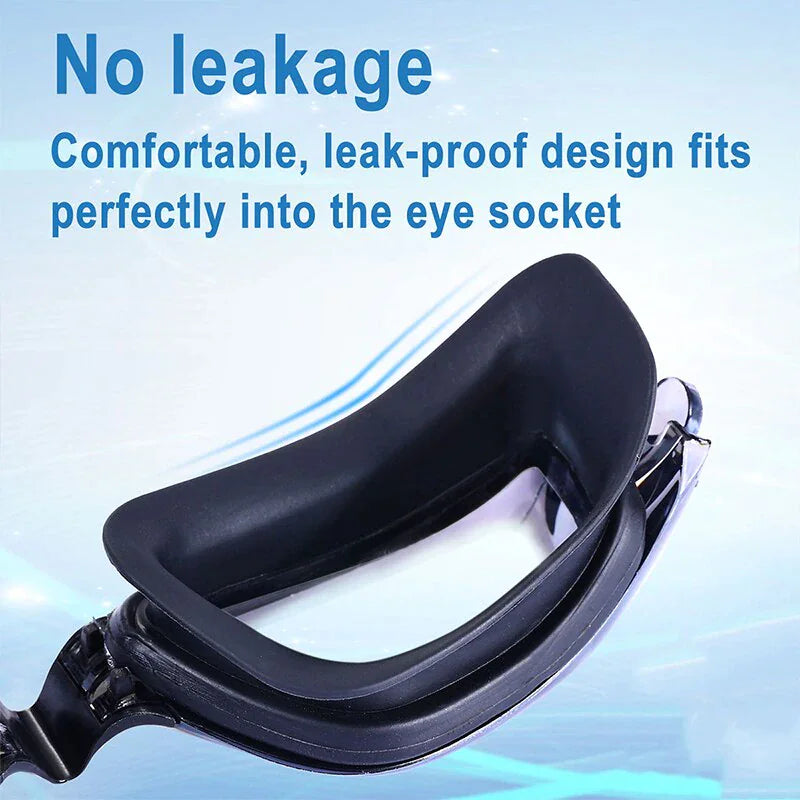 Lunettes de Natation Confortables Anti-Buée et Protégées UV pour Adultes et Enfants