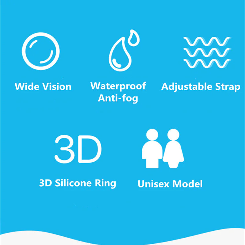 Lunettes de Natation Confortables Anti-Buée et Protégées UV pour Adultes et Enfants